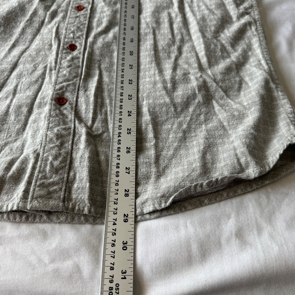 Billabong Men's Light Flannel Cotton Button Up Long‎ Sleeve Shirt Gray Large - Picture 13 of 15